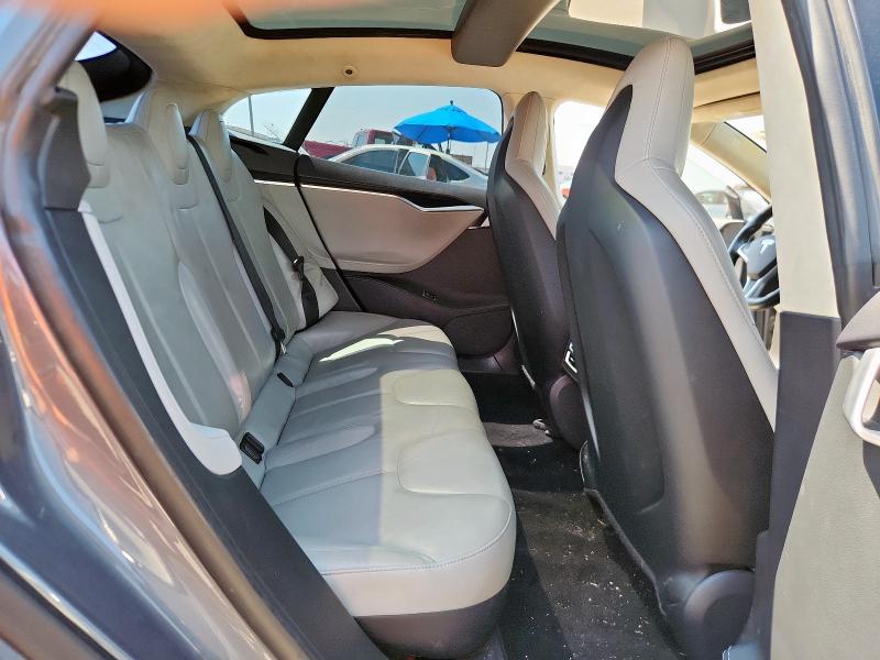 5YJSA1H11EFP32848 - 2014 TESLA MODEL S GRAY photo 10