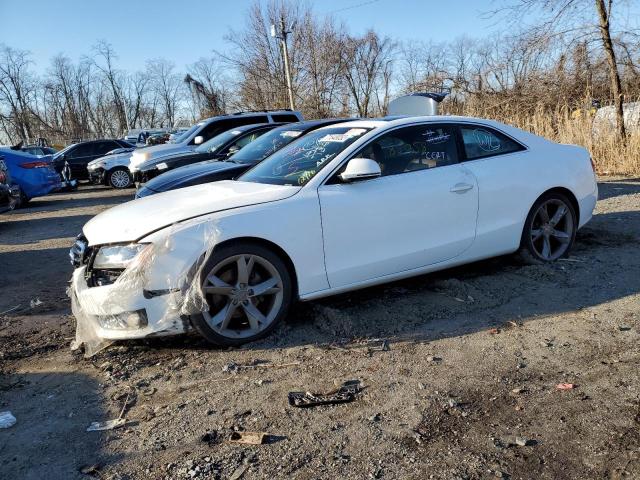 WAUDK78T29A025750 - 2009 AUDI A5 QUATTRO WHITE photo 1