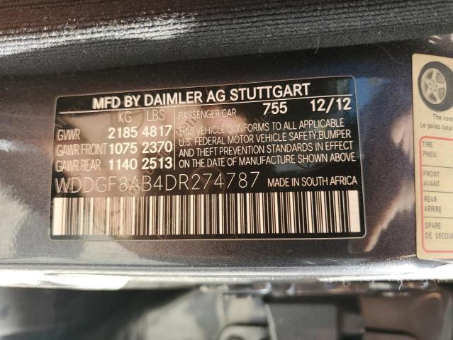WDDGF8AB4DR274787 - 2013 MERCEDES-BENZ C 300 4MATIC GRAY photo 13