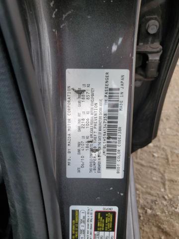 JM1BL1H59A1347358 - 2010 MAZDA 3 S CHARCOAL photo 12