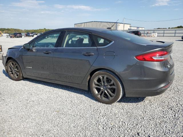 3FA6P0LU3JR219403 - 2018 FORD FUSION SE HYBRID GRAY photo 2