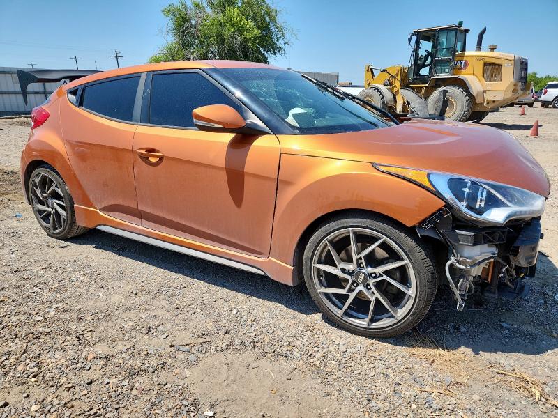 KMHTC6AE9GU282557 - 2016 HYUNDAI VELOSTER TURBO ORANGE photo 4