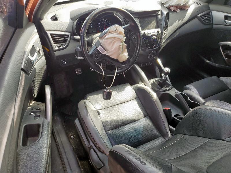 KMHTC6AE9GU282557 - 2016 HYUNDAI VELOSTER TURBO ORANGE photo 8