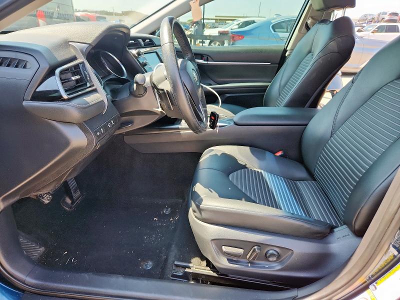 4T1B11HK6KU242364 - 2019 TOYOTA CAMRY L BLUE photo 7