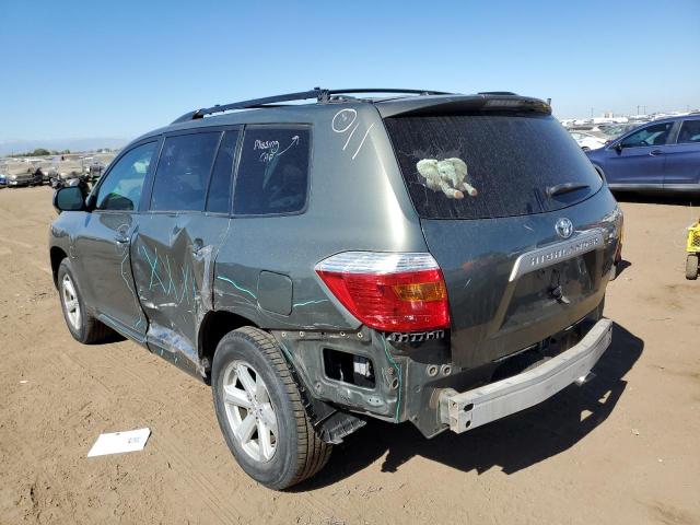 5TDBK3EH0AS008214 - 2010 TOYOTA HIGHLANDER GRAY photo 2