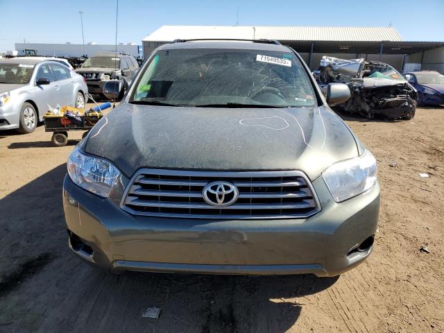 5TDBK3EH0AS008214 - 2010 TOYOTA HIGHLANDER GRAY photo 5