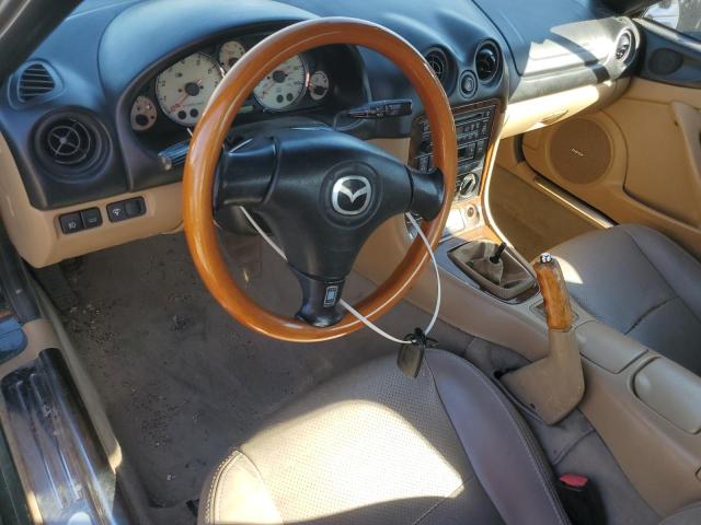 JM1NB353610211256 - 2001 MAZDA MX-5 MIATA BASE GREEN photo 8