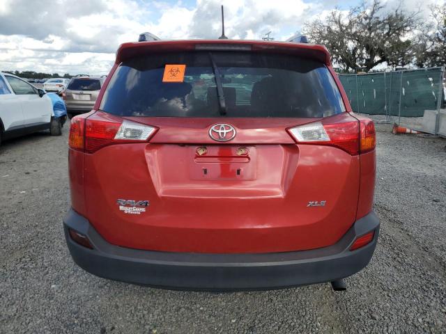 JTMWFREV4EJ007956 - 2014 TOYOTA RAV4 XLE RED photo 6