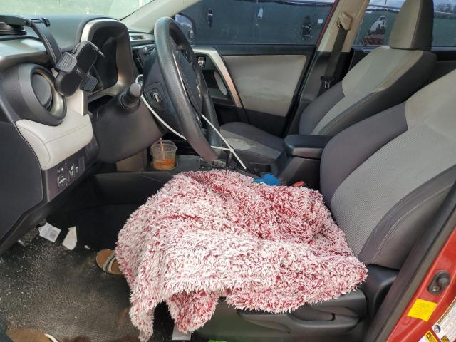 JTMWFREV4EJ007956 - 2014 TOYOTA RAV4 XLE RED photo 7