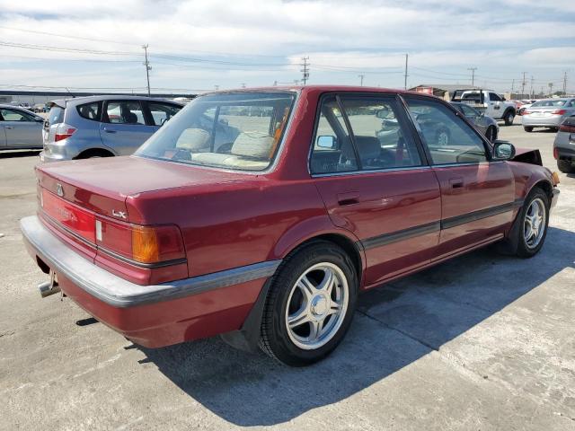 1HGED3656JA076236 - 1988 HONDA CIVIC LX BURGUNDY photo 3