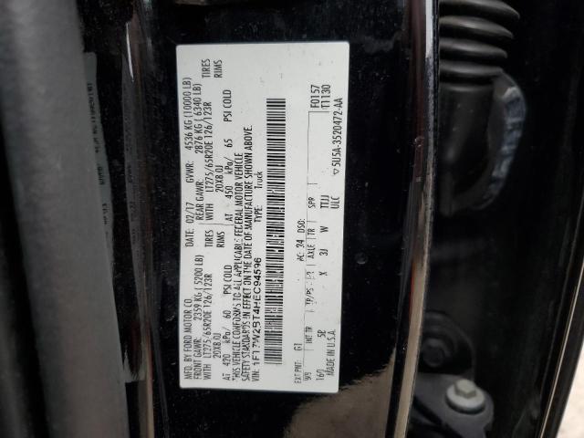 1FT7W2BT4HEC94596 - 2017 FORD F250 SUPER DUTY BLACK photo 12