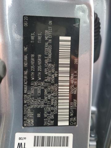 5TDGZRBH3LS034656 - 2020 TOYOTA HIGHLANDER XLE BLUE photo 13