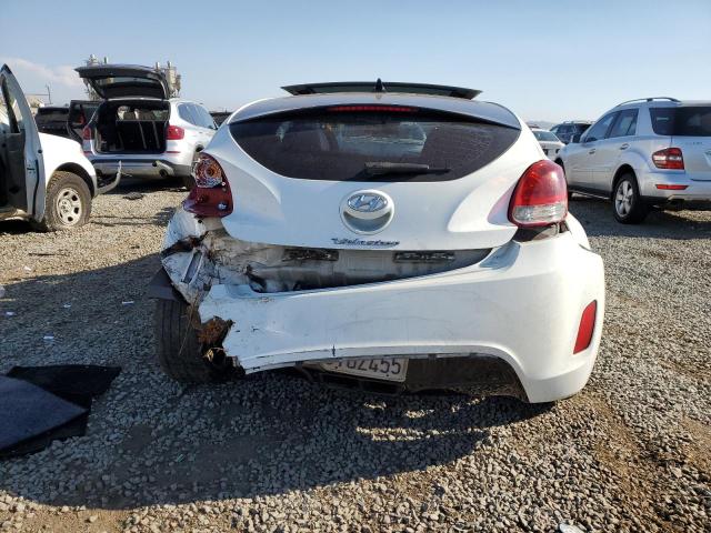 KMHTC6AD1CU037673 - 2012 HYUNDAI VELOSTER WHITE photo 6