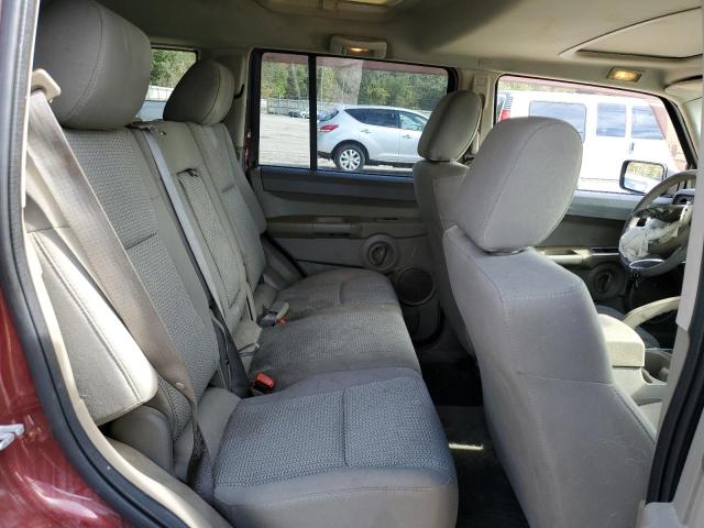 1J8HG48K98C165124 - 2008 JEEP COMMANDER SPORT ბურგუნდია ფოტო 10