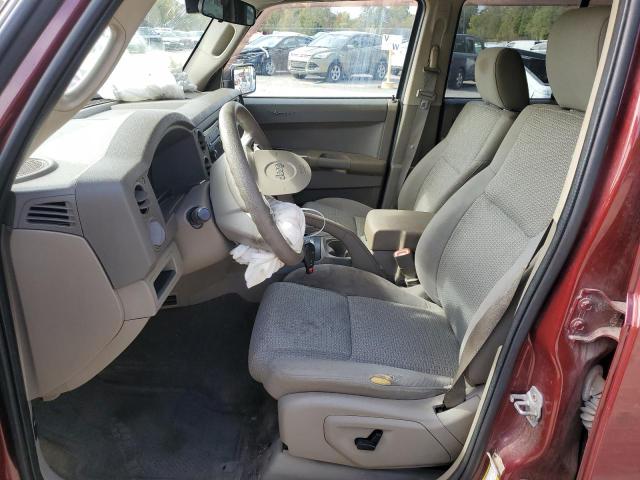 1J8HG48K98C165124 - 2008 JEEP COMMANDER SPORT ბურგუნდია ფოტო 7