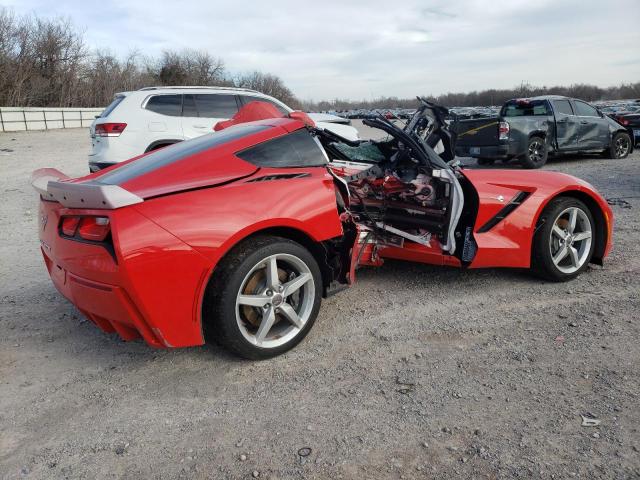 1G1YB2D78E5118249 - 2014 CHEVROLET CORVETTE STINGRAY 1LT RED photo 3