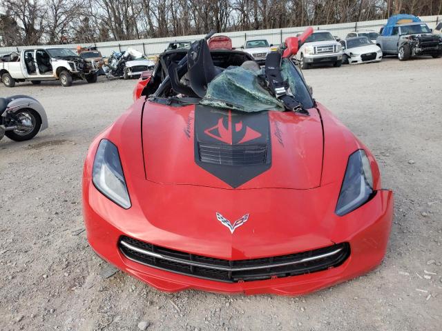 1G1YB2D78E5118249 - 2014 CHEVROLET CORVETTE STINGRAY 1LT RED photo 5