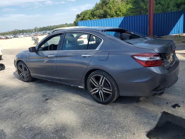 1HGCR2F50GA116838 - 2016 HONDA ACCORD SPORT GRAY photo 2