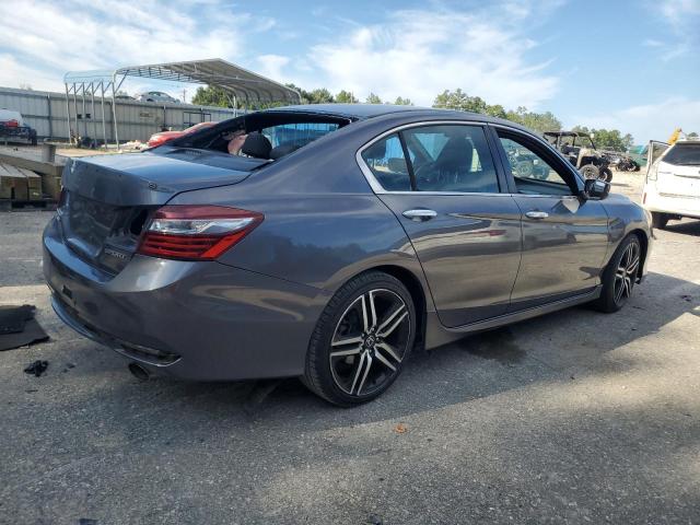 1HGCR2F50GA116838 - 2016 HONDA ACCORD SPORT GRAY photo 3