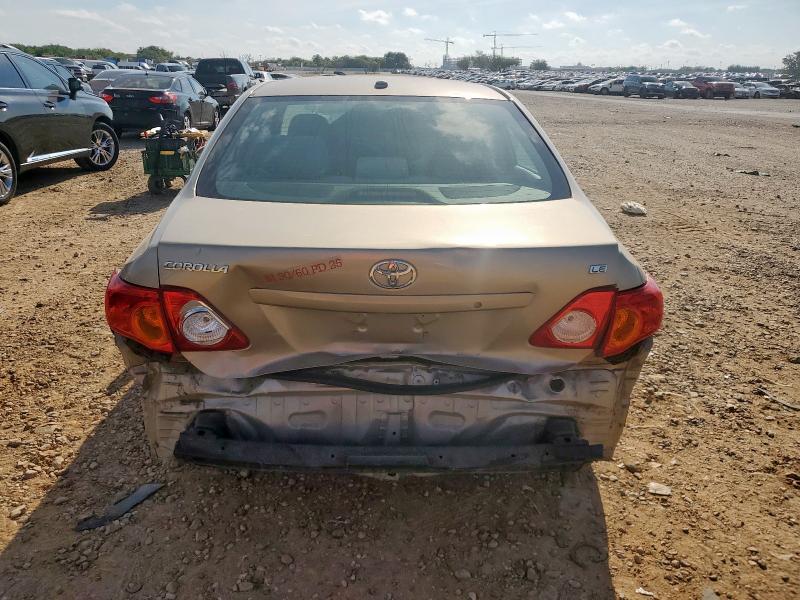 2T1BU4EE5AC439419 - 2010 TOYOTA COROLLA BASE TAN photo 6