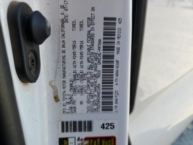 3TMDZ5BN3HM031054 - 2017 TOYOTA TACOMA DOUBLE CAB Білий фото 12