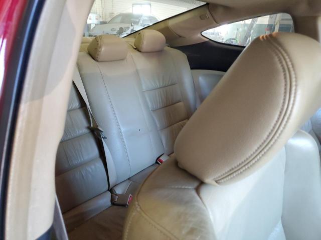 1HGCS22898A012483 - 2008 HONDA ACCORD EXL RED photo 10