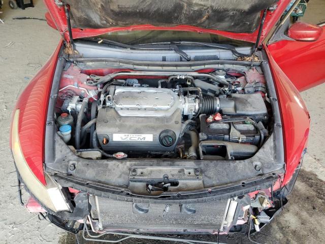 1HGCS22898A012483 - 2008 HONDA ACCORD EXL RED photo 11