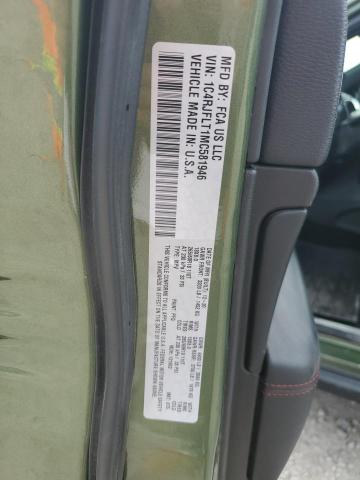 1C4RJFLT1MC581946 - 2021 JEEP GRAND CHER TRAILHAWK Yaşıl foto 12