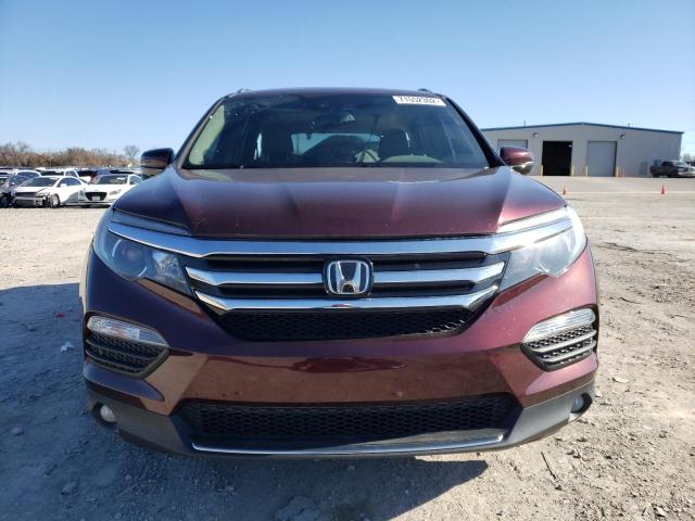 5FNYF5H94GB051336 - 2016 HONDA PILOT TOURING BURGUNDY photo 5