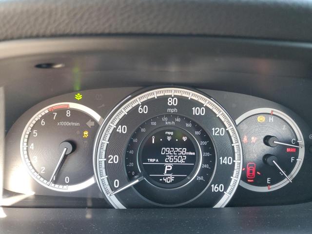 1HGCR2F85GA016745 - 2016 HONDA ACCORD EXL BLACK photo 9