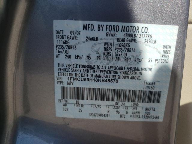 1FMCU59H18KB48578 - 2008 FORD ESCAPE HEV TEAL photo 13