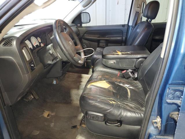 1D7HA18D04S647799 - 2004 DODGE RAM 1500 ST BLUE photo 7