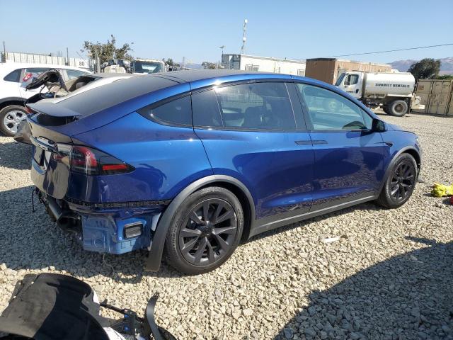 7SAXCAE57RF459365 - 2024 TESLA MODEL X BLUE photo 3