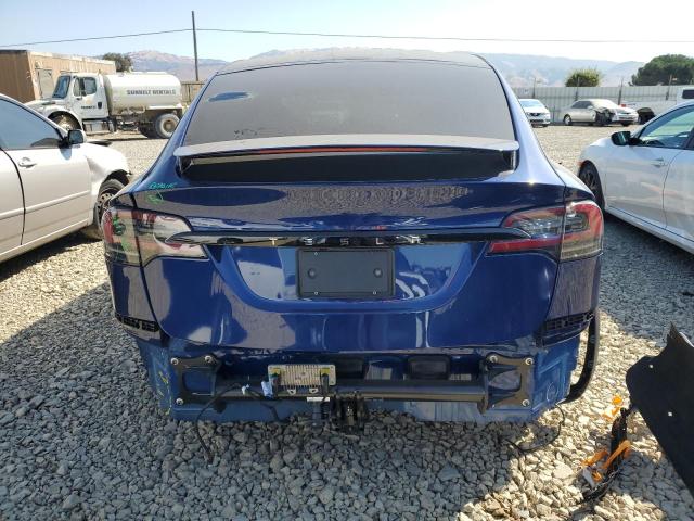 7SAXCAE57RF459365 - 2024 TESLA MODEL X BLUE photo 6