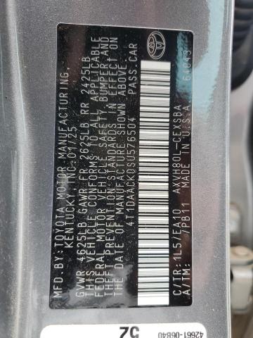 4T1DAACK0SU576504 - 2025 TOYOTA CAMRY XSE 灰色 照片 12