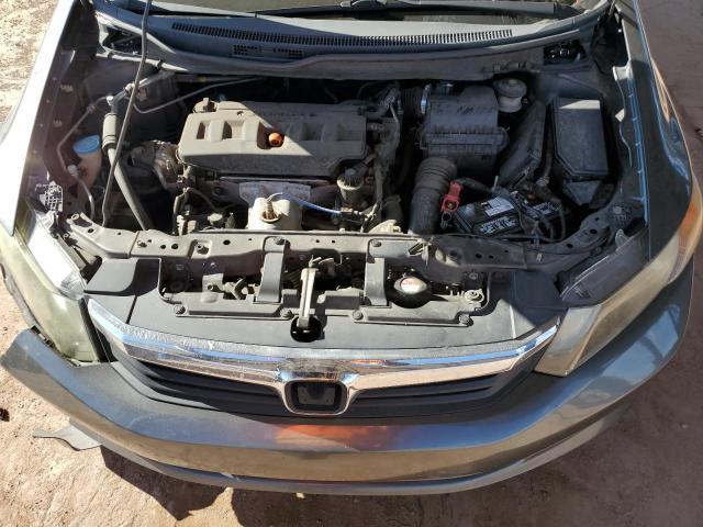 19XFB2F52CE089620 - 2012 HONDA CIVIC LX GRAY photo 11