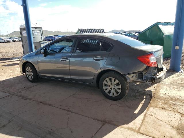 19XFB2F52CE089620 - 2012 HONDA CIVIC LX GRAY photo 2