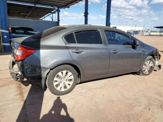 19XFB2F52CE089620 - 2012 HONDA CIVIC LX GRAY photo 3