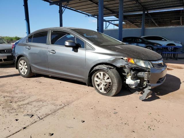 19XFB2F52CE089620 - 2012 HONDA CIVIC LX GRAY photo 4