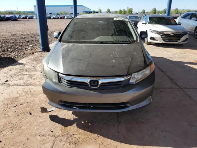 19XFB2F52CE089620 - 2012 HONDA CIVIC LX GRAY photo 5