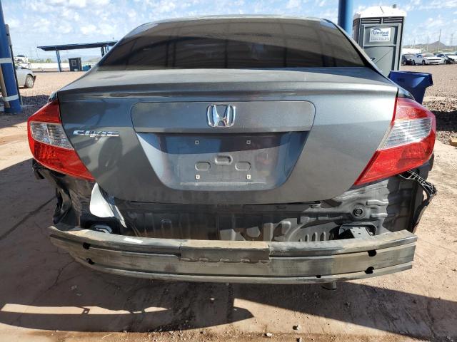 19XFB2F52CE089620 - 2012 HONDA CIVIC LX GRAY photo 6