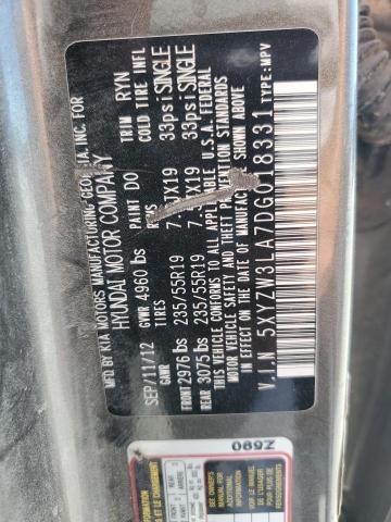 5XYZW3LA7DG018331 - 2013 HYUN SANTA FE SPORT 灰色 照片 14