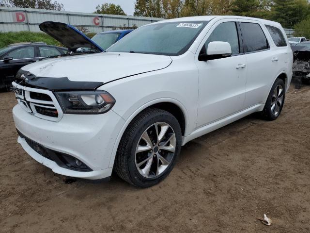 1C4SDJCT3EC286909 - 2014 DODGE DURANGO R/T WHITE photo 1