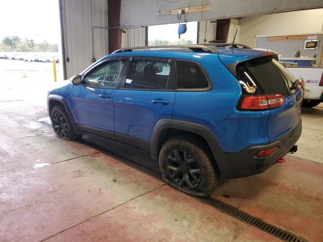 1C4PJMBXXJD564889 - 2018 JEEP CHEROKEE TRAILHAWK BLUE photo 2