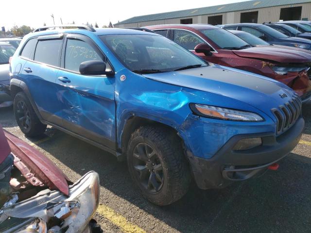 1C4PJMBXXJD564889 - 2018 JEEP CHEROKEE TRAILHAWK BLUE photo 4