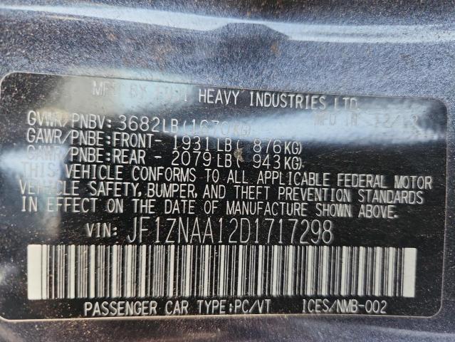 JF1ZNAA12D1717298 - 2013 TOYOTA SCION FR-S GRAY photo 13