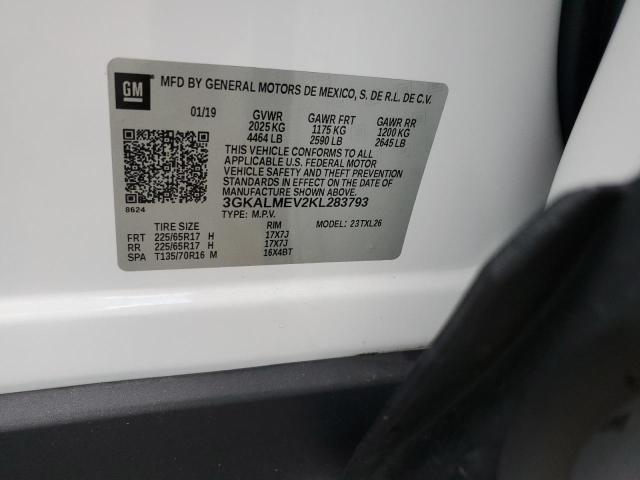 3GKALMEV2KL283793 - 2019 GMC TERRAIN SLE Սպիտակ լուսանկար 13