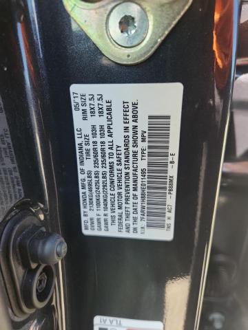 7FARW1H88HE011495 - 2017 HONDA CR-V EXL 灰色 照片 12