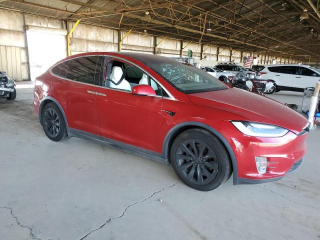 5YJXCAE28GF029263 - 2016 TESLA MODEL X 红色 照片 4