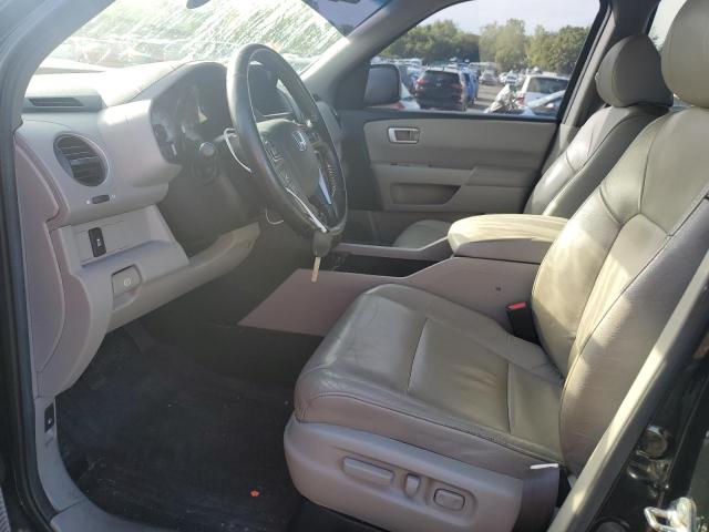 5FNYF4H53CB085317 - 2012 HONDA PILOT EXL BLACK photo 7